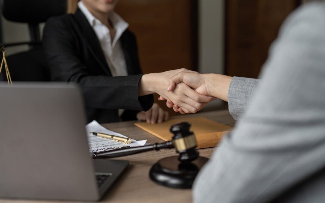 associated shaking hands